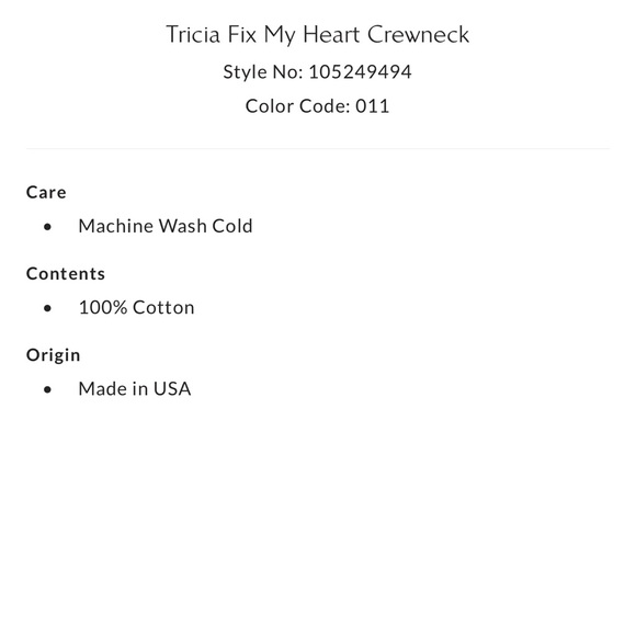 Tricia Fix x Free People My Heart Embroidered Crewneck Sweatshirt in Ivory NWOT - Picture 6 of 9